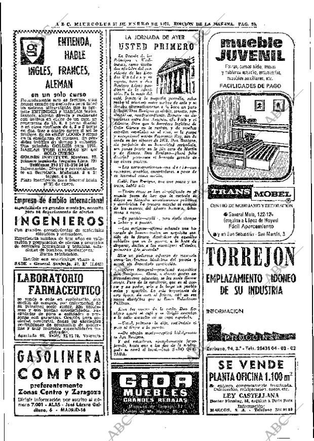 ABC MADRID 27-01-1971 página 22