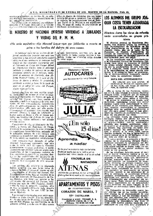 ABC MADRID 27-01-1971 página 45