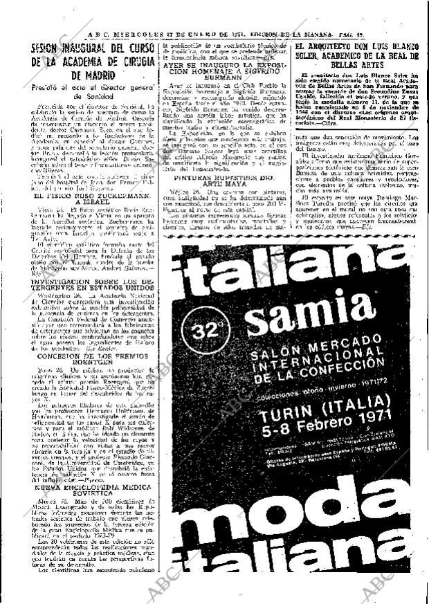 ABC MADRID 27-01-1971 página 51