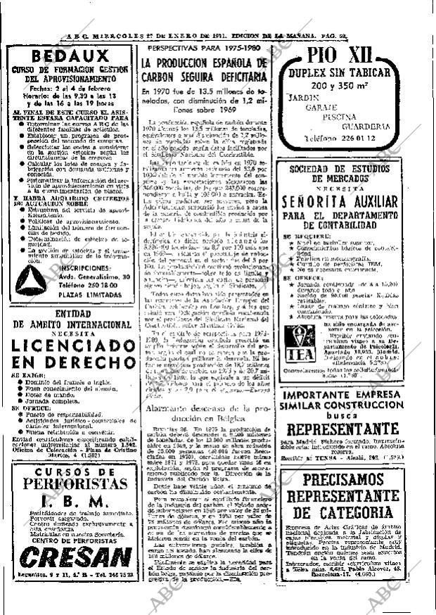 ABC MADRID 27-01-1971 página 54