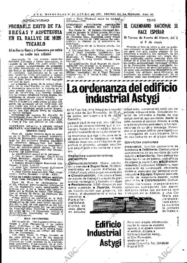 ABC MADRID 27-01-1971 página 65