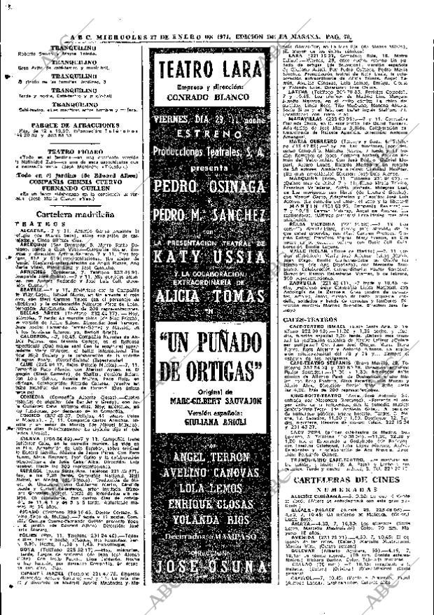 ABC MADRID 27-01-1971 página 72