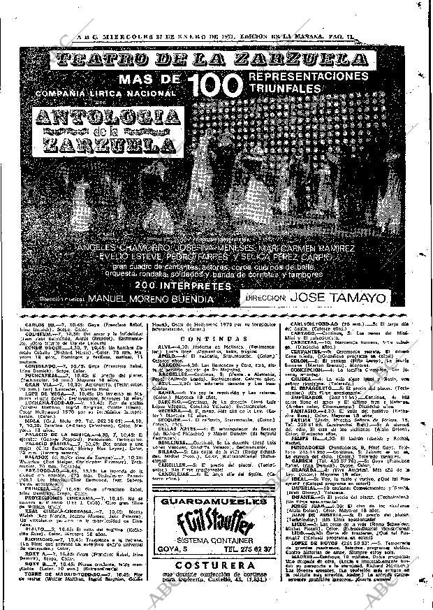 ABC MADRID 27-01-1971 página 73