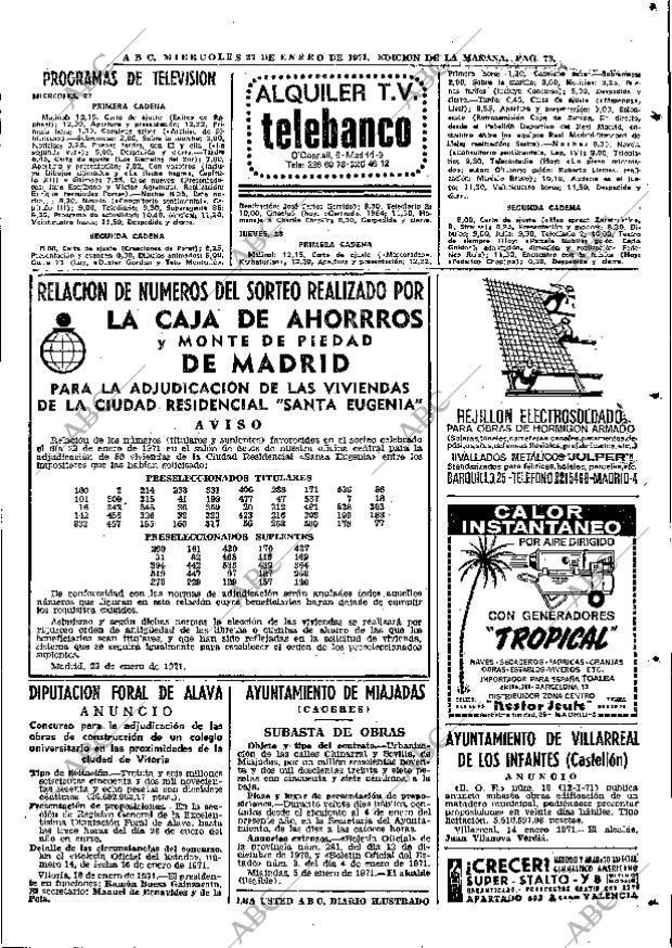 ABC MADRID 27-01-1971 página 75
