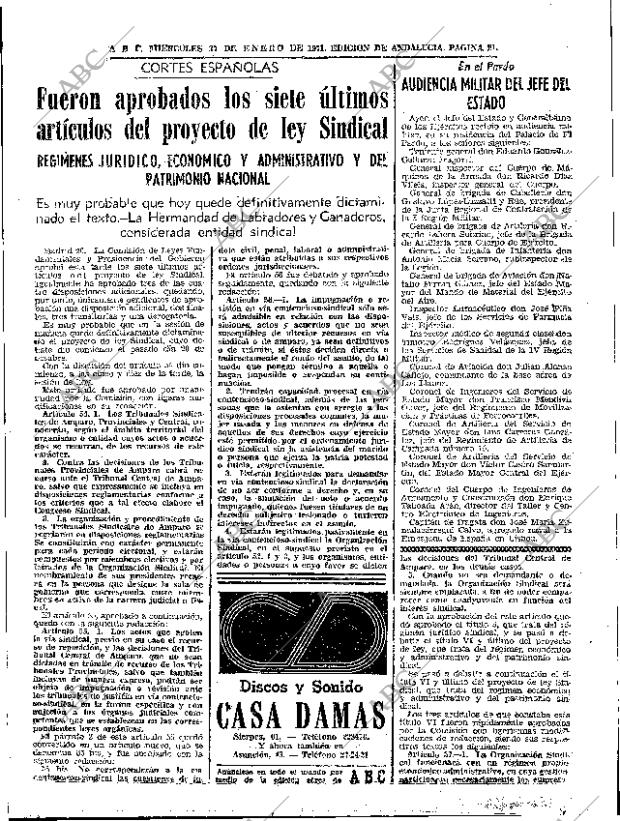 ABC SEVILLA 27-01-1971 página 21