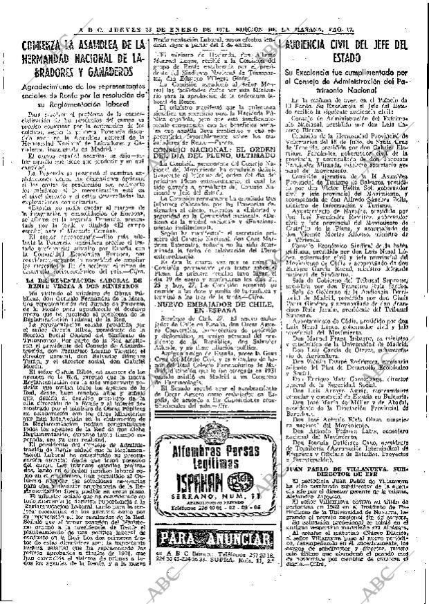 ABC MADRID 28-01-1971 página 17