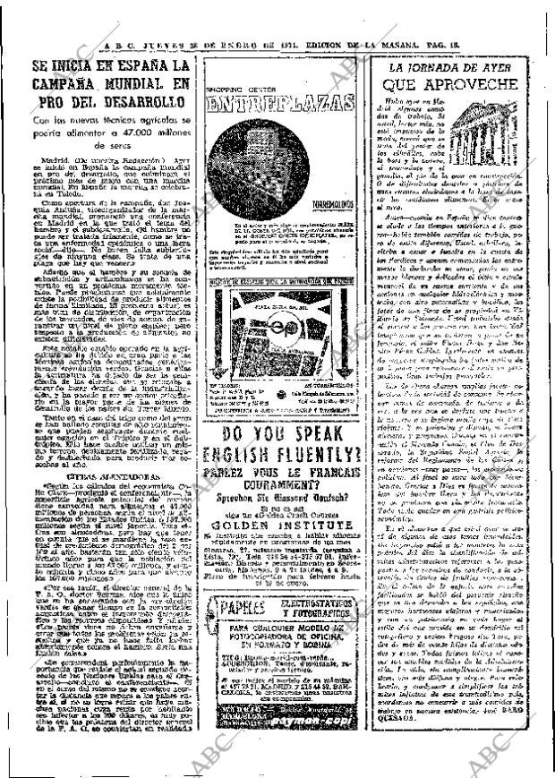 ABC MADRID 28-01-1971 página 18
