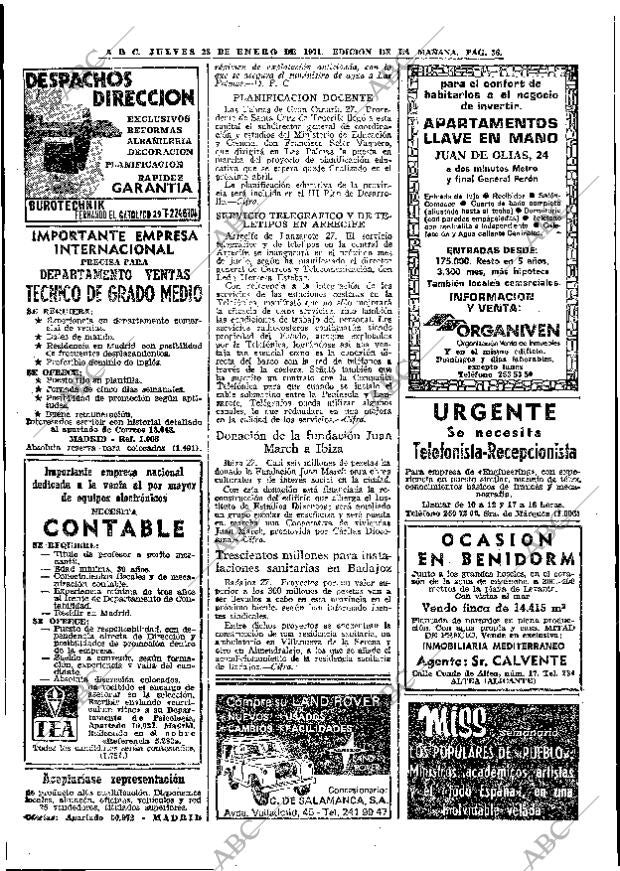 ABC MADRID 28-01-1971 página 36