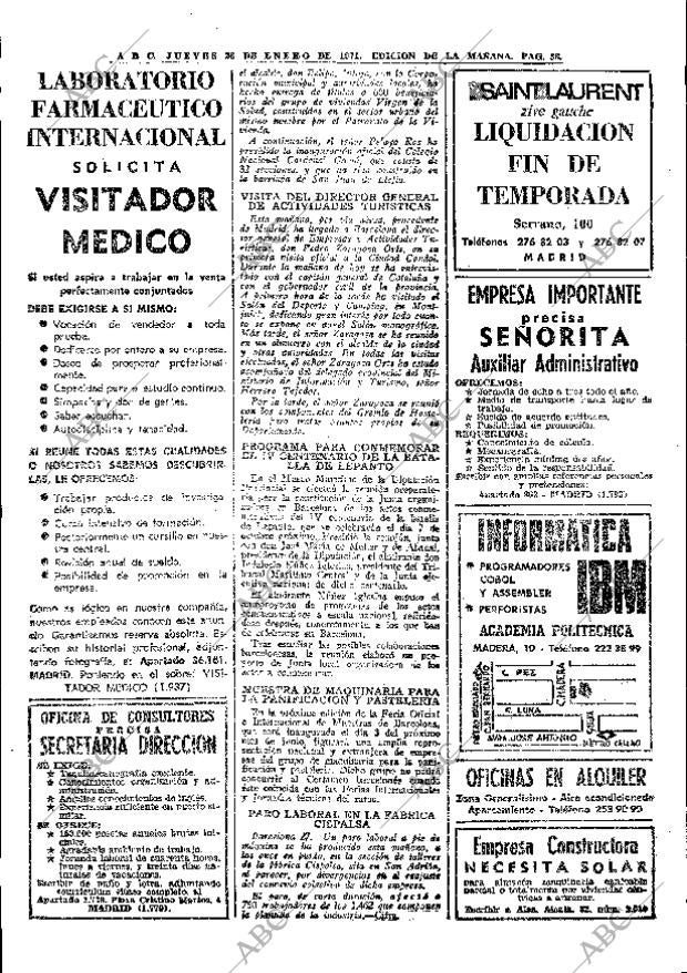 ABC MADRID 28-01-1971 página 38