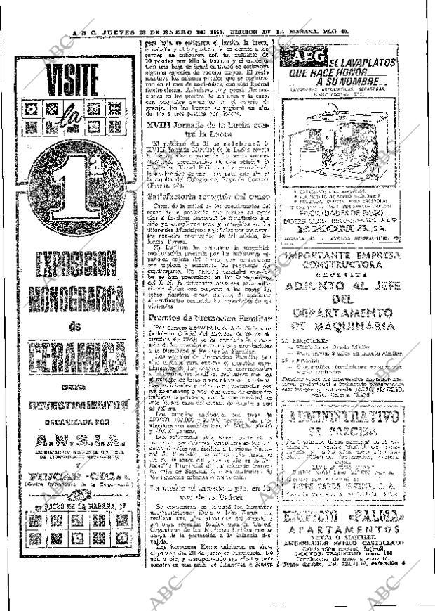 ABC MADRID 28-01-1971 página 40
