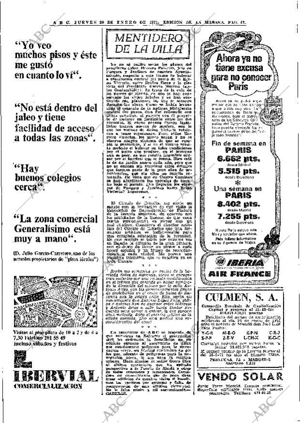 ABC MADRID 28-01-1971 página 42