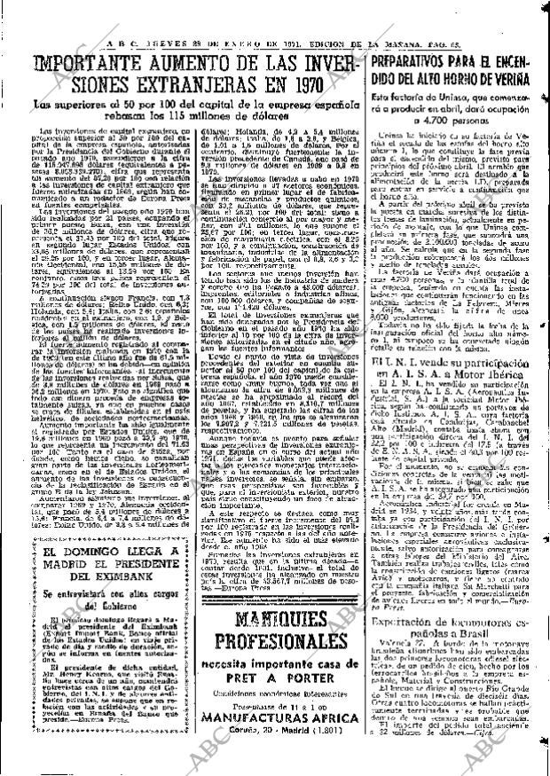 ABC MADRID 28-01-1971 página 53