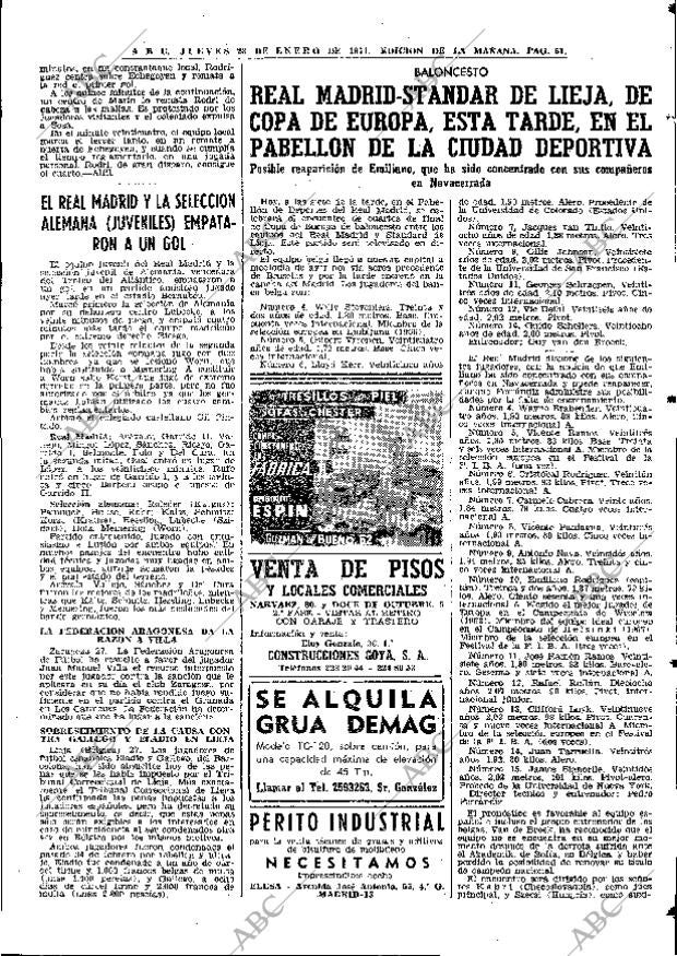 ABC MADRID 28-01-1971 página 61