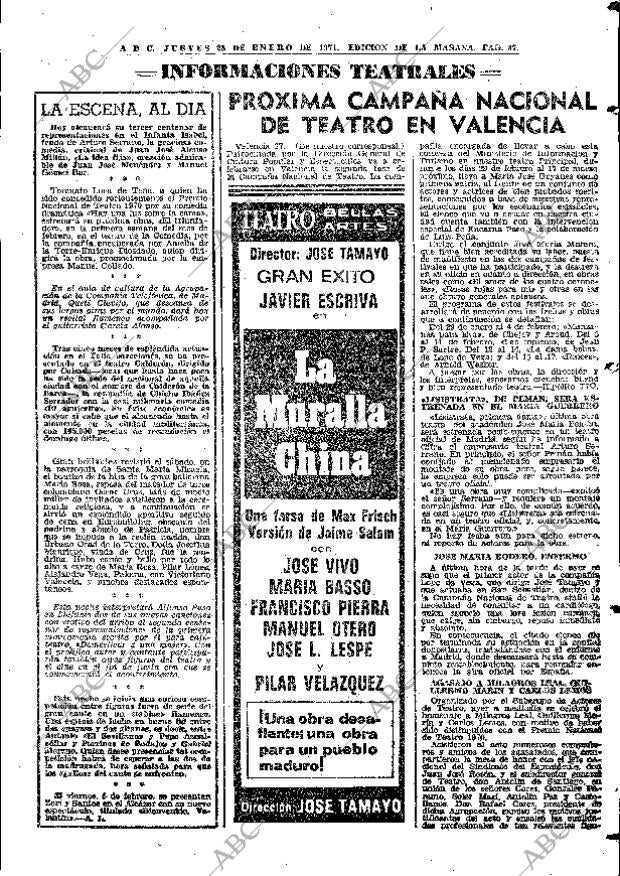 ABC MADRID 28-01-1971 página 67