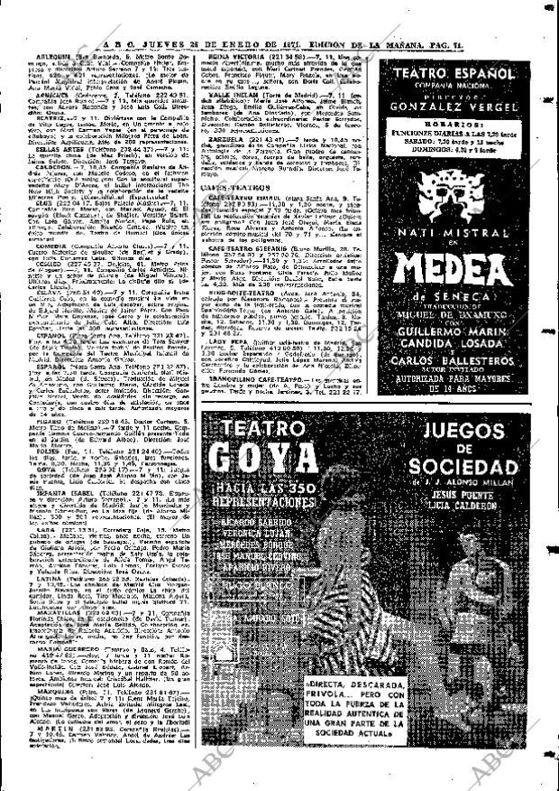 ABC MADRID 28-01-1971 página 71