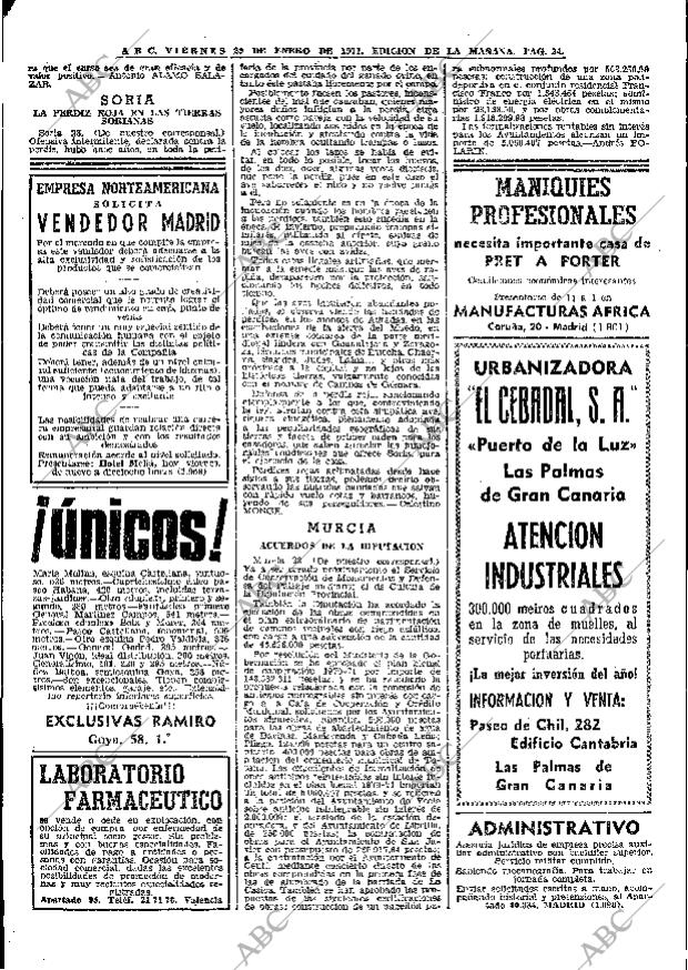 ABC MADRID 29-01-1971 página 34