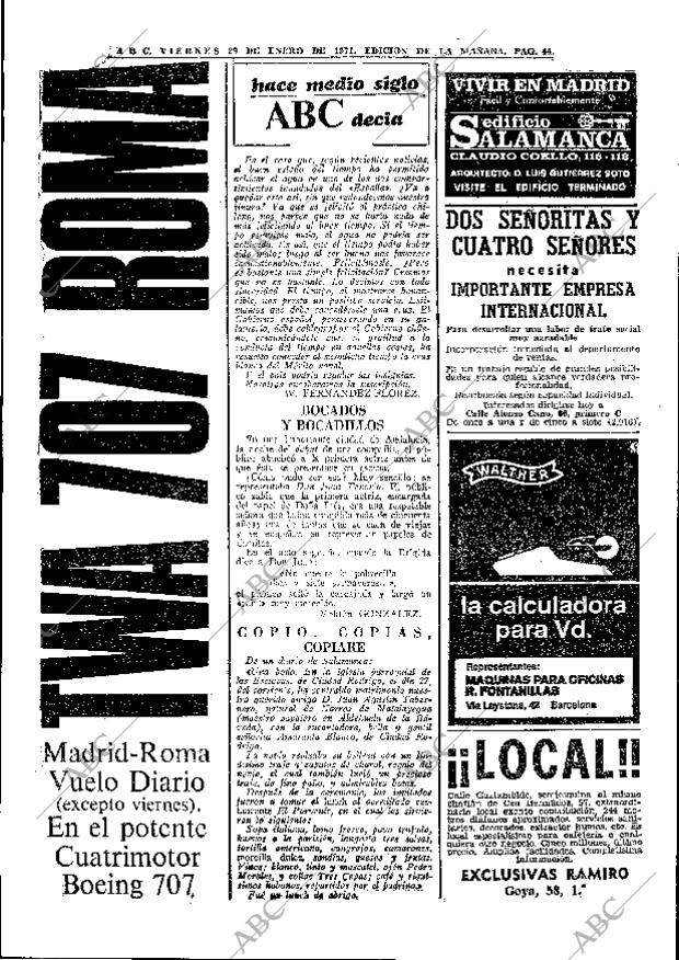 ABC MADRID 29-01-1971 página 44