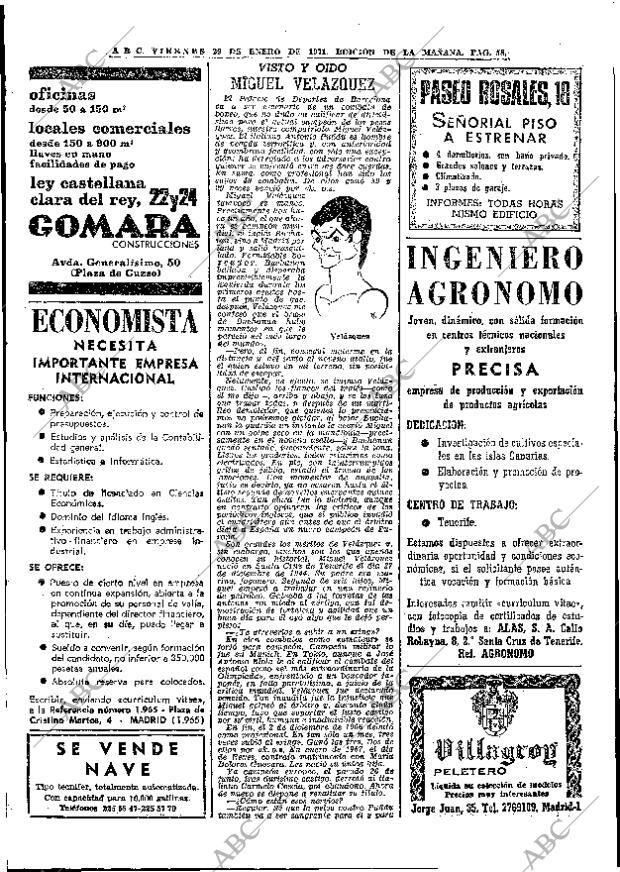 ABC MADRID 29-01-1971 página 58