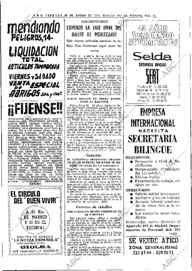 ABC MADRID 29-01-1971 página 60