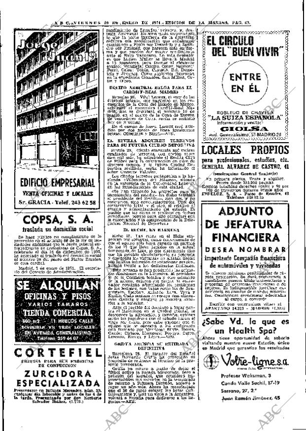 ABC MADRID 29-01-1971 página 62