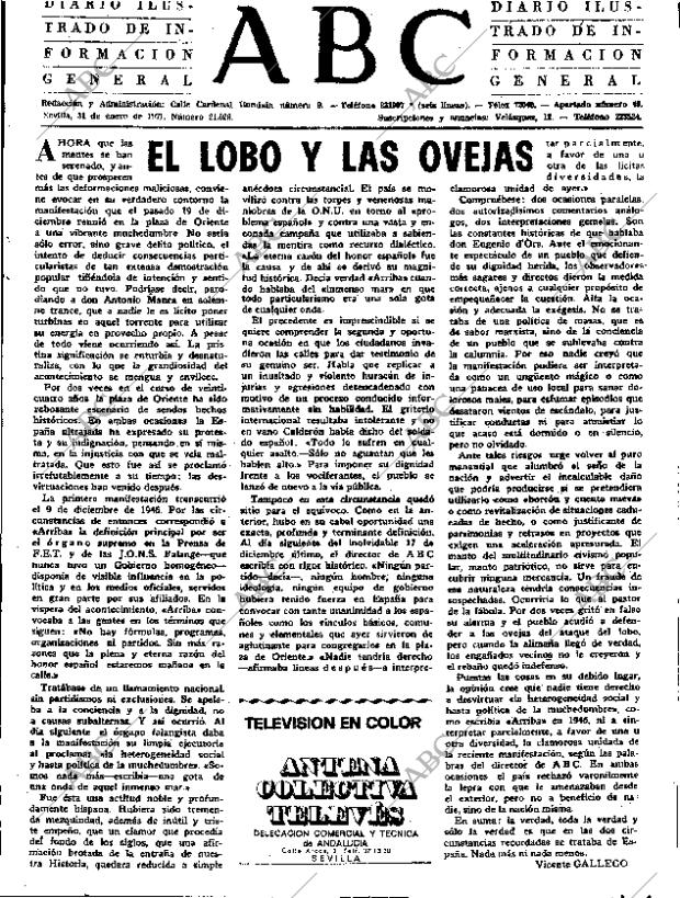 ABC SEVILLA 31-01-1971 página 3