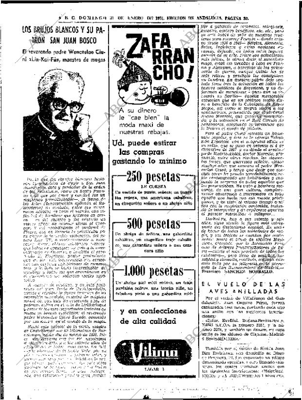 ABC SEVILLA 31-01-1971 página 30