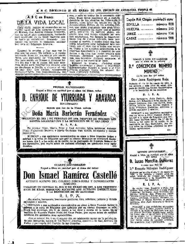 ABC SEVILLA 31-01-1971 página 62