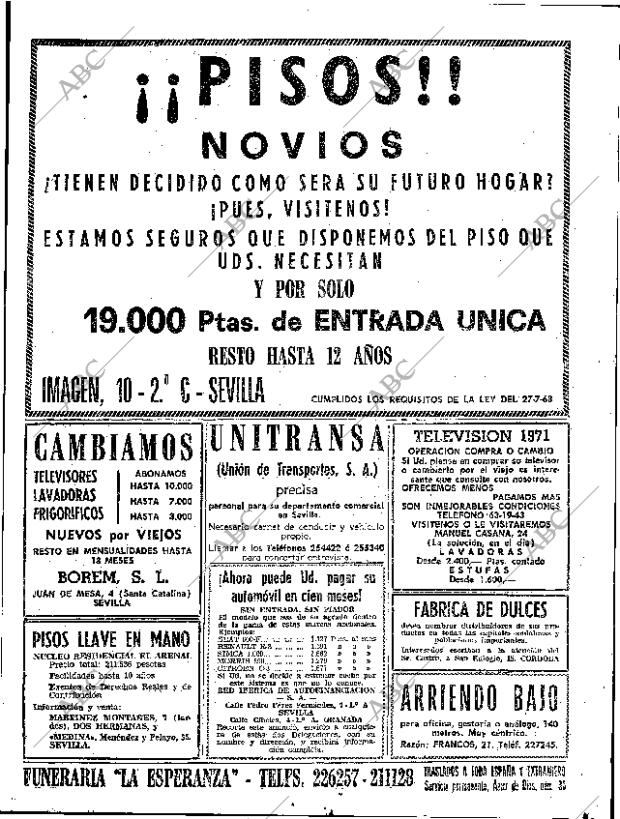 ABC SEVILLA 31-01-1971 página 75