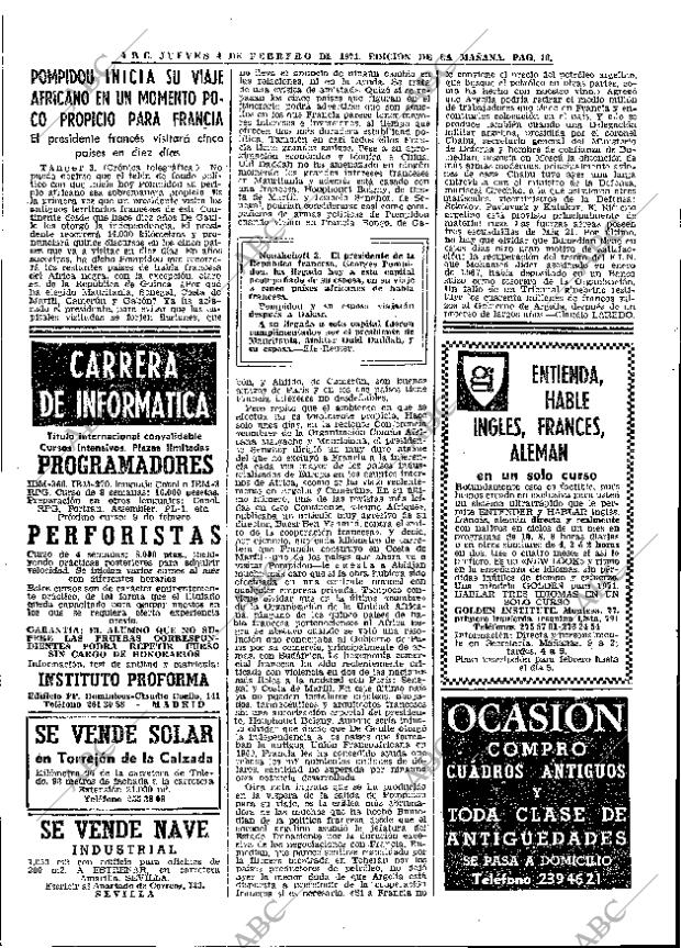 ABC MADRID 04-02-1971 página 16