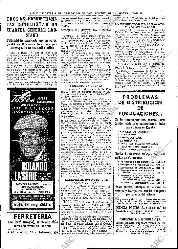 ABC MADRID 04-02-1971 página 18