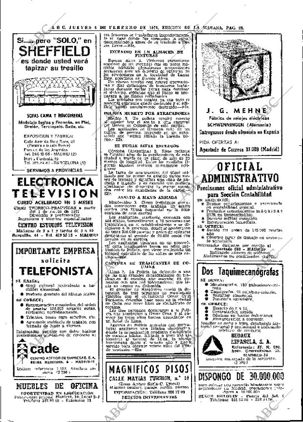 ABC MADRID 04-02-1971 página 28