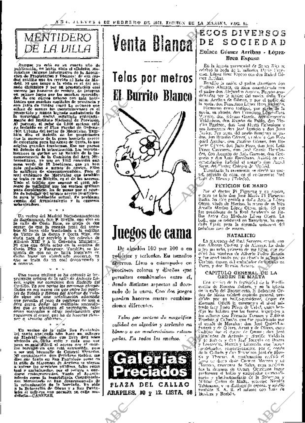 ABC MADRID 04-02-1971 página 44