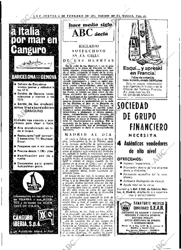 ABC MADRID 04-02-1971 página 46