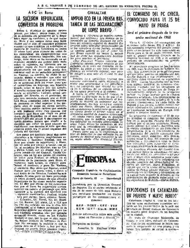 ABC SEVILLA 05-02-1971 página 21