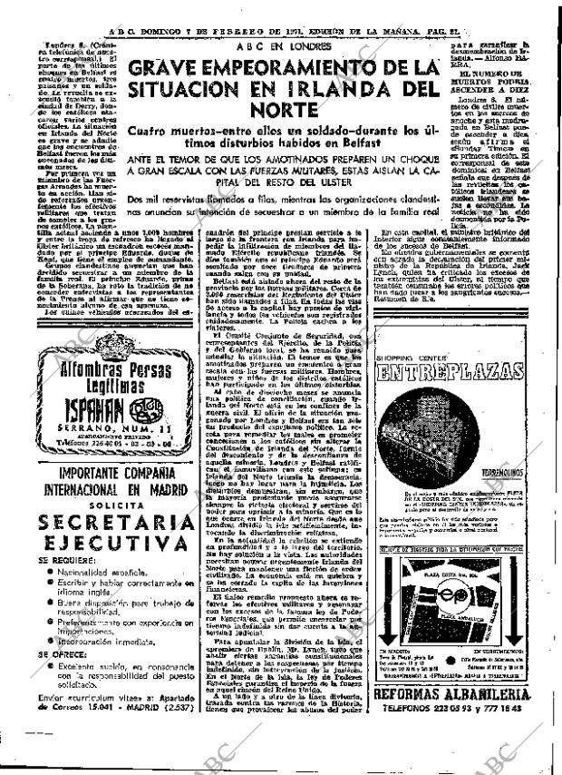 ABC MADRID 07-02-1971 página 21