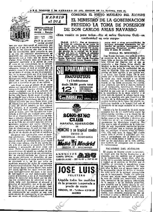 ABC MADRID 07-02-1971 página 41