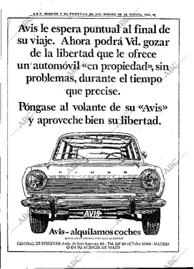 ABC MADRID 07-02-1971 página 48