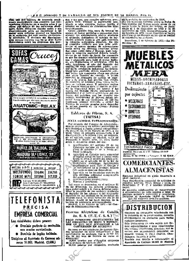 ABC MADRID 07-02-1971 página 56