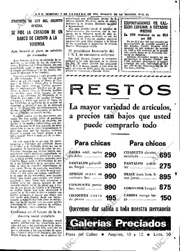 ABC MADRID 07-02-1971 página 57