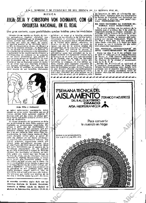 ABC MADRID 07-02-1971 página 67