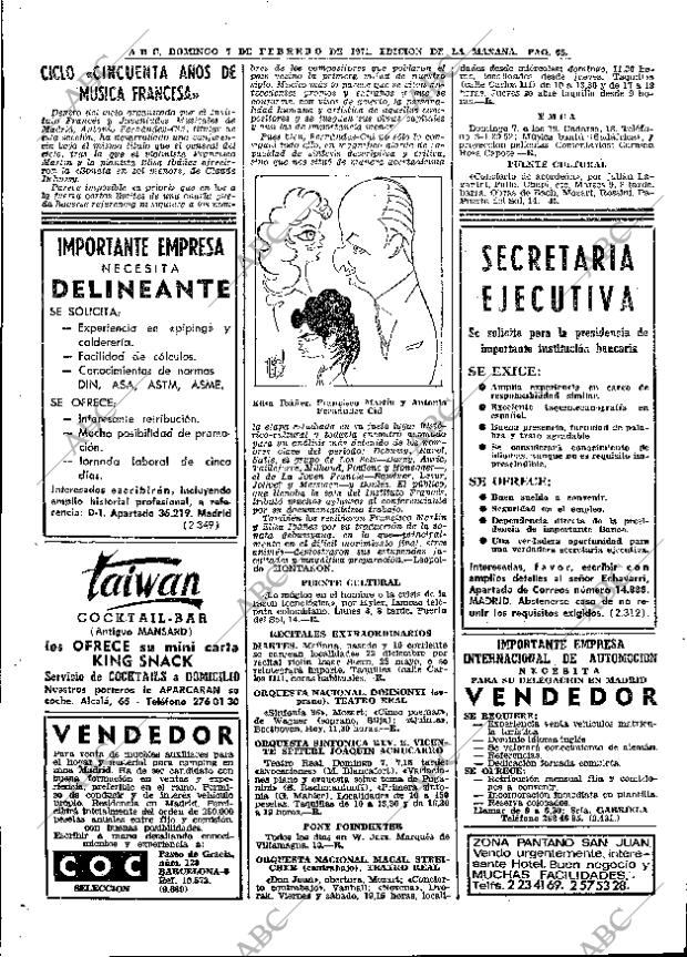 ABC MADRID 07-02-1971 página 68