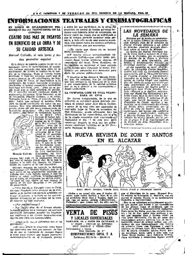 ABC MADRID 07-02-1971 página 69