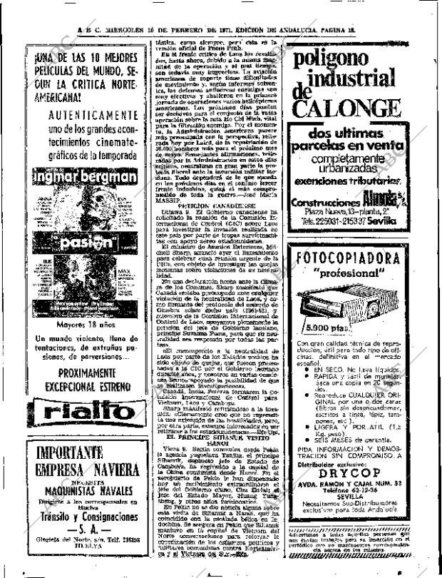 ABC SEVILLA 10-02-1971 página 18