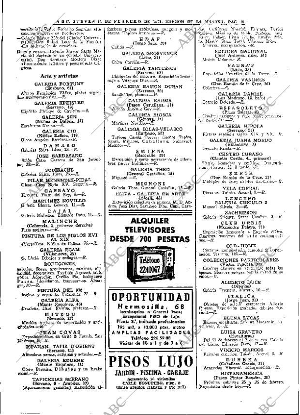 ABC MADRID 11-02-1971 página 46