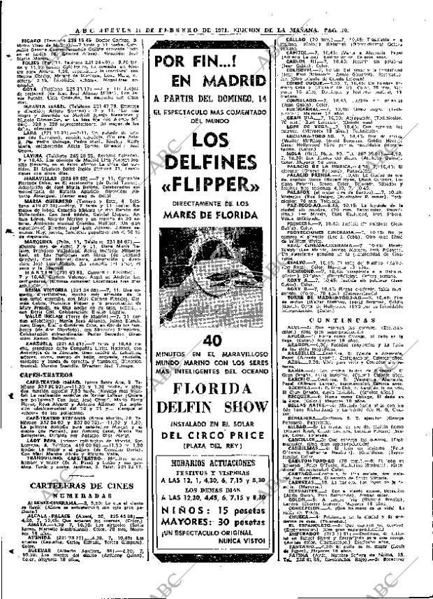 ABC MADRID 11-02-1971 página 70