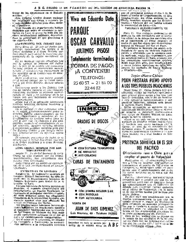 ABC SEVILLA 13-02-1971 página 16