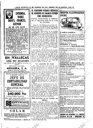 ABC MADRID 16-02-1971 página 16