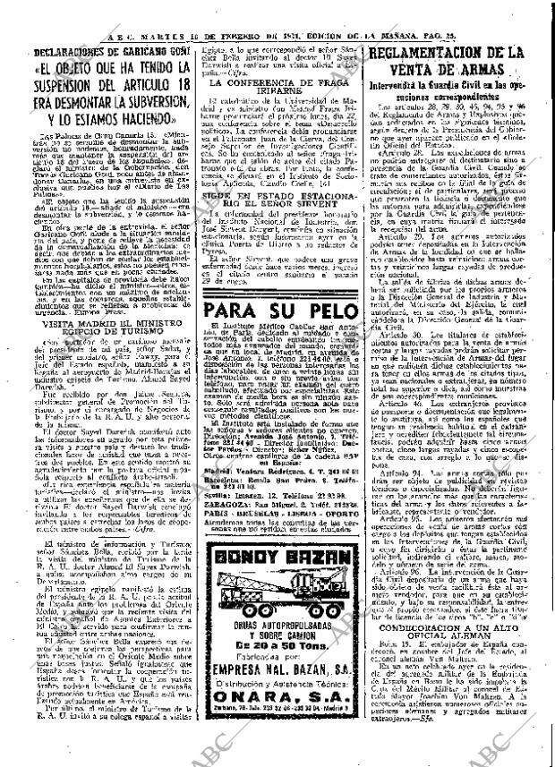 ABC MADRID 16-02-1971 página 25