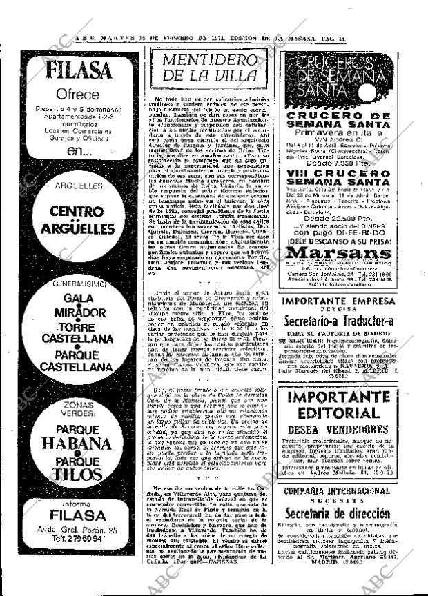ABC MADRID 16-02-1971 página 44