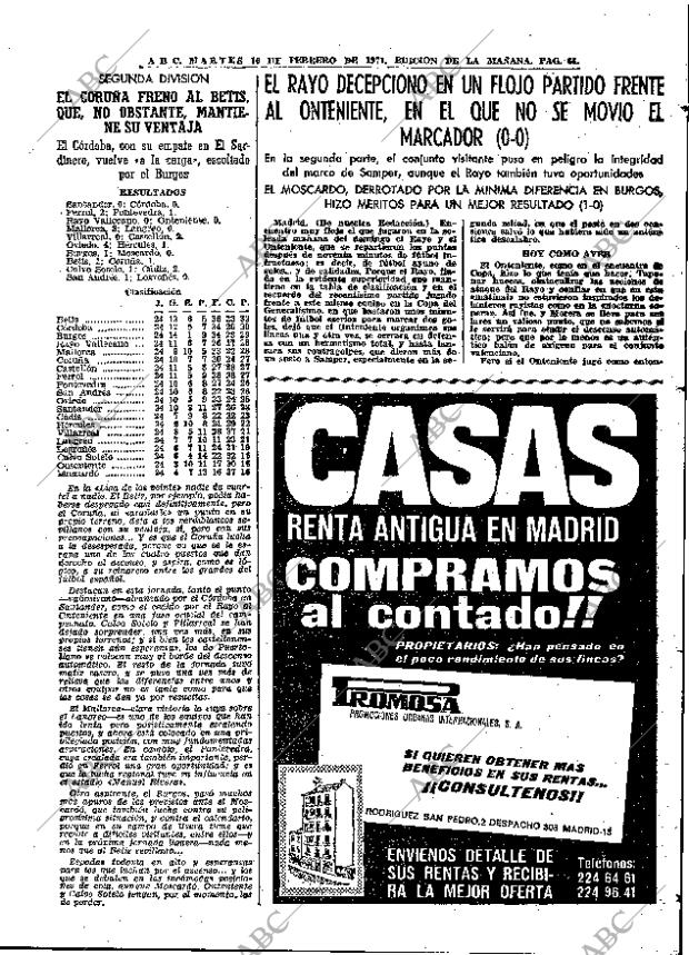 ABC MADRID 16-02-1971 página 61